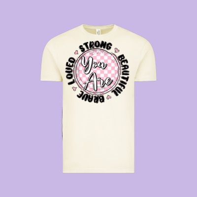 You Are Strong Vintage Tee Designed By Maliassmallbusiness