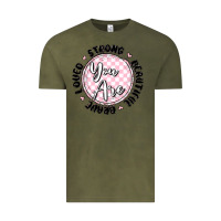 Vintage Olive you are strong Vintage Tee - MaliasSmallBusiness