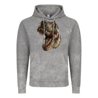 Cloud Rock Tyrannosaurus T Rex Face Vintage Hoodie - LillyAllenDesigns