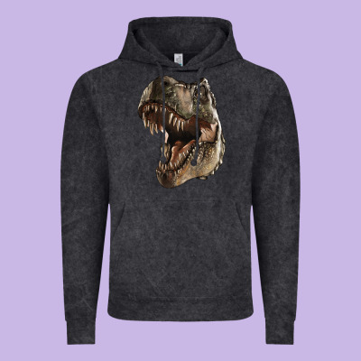 Tyrannosaurus T Rex Face Vintage Hoodie Designed By Lillyallendesigns
