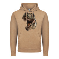 Vintage Coffee Tyrannosaurus T Rex Face Vintage Hoodie - LillyAllenDesigns