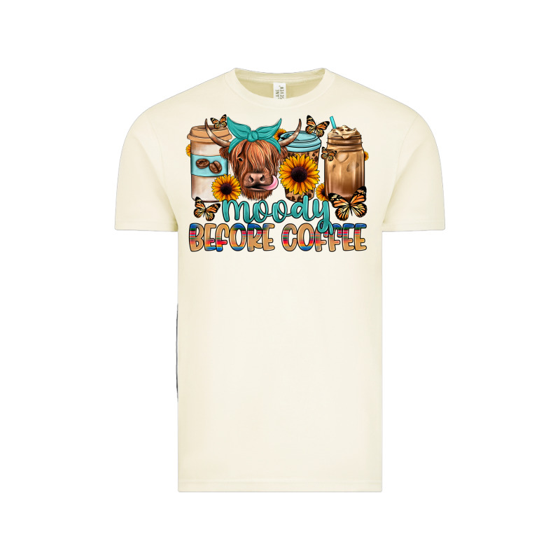 Moody Before Coffee Vintage Tee by JahusDesignShop | Teevron