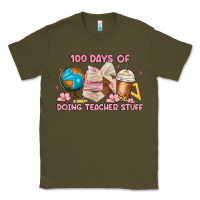 Army Green 100 days of doing teacher stuff Classic Tee - MaliasSmallBusiness