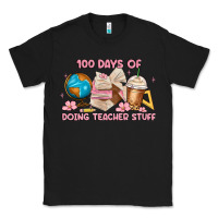 Black 100 days of doing teacher stuff Classic Tee - MaliasSmallBusiness