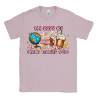 Lilac 100 days of doing teacher stuff Classic Tee - MaliasSmallBusiness