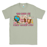 Matcha 100 days of doing teacher stuff Classic Tee - MaliasSmallBusiness