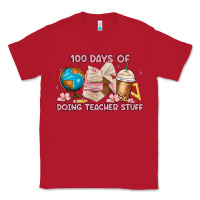 Red 100 days of doing teacher stuff Classic Tee - MaliasSmallBusiness