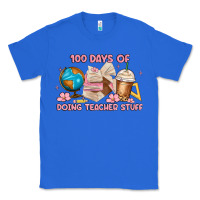 True Royal 100 days of doing teacher stuff Classic Tee - MaliasSmallBusiness