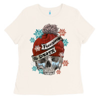 Freezing To Death Skull Ladies Tee | Teevron
