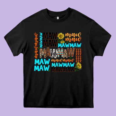 Maw Maw Heavy Core Tee Designed By Adodesignshop