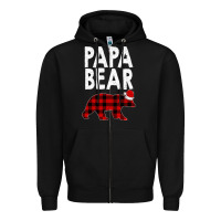 Black Papa Bear Zipper Hoodie - Bettercallsaul