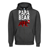 Charcoal Heather Papa Bear Zipper Hoodie - Bettercallsaul