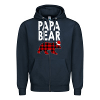 Navy Papa Bear Zipper Hoodie - Bettercallsaul