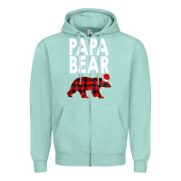 Seafoam Papa Bear Zipper Hoodie - Bettercallsaul