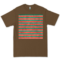 Cacao christmas stripes seamless pattern Premium Tee - BundleAndBundleShop