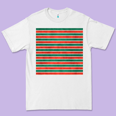 Christmas Stripes Seamless Pattern Premium Tee Designed By Bundleandbundleshop