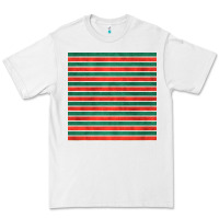 White christmas stripes seamless pattern Premium Tee - BundleAndBundleShop