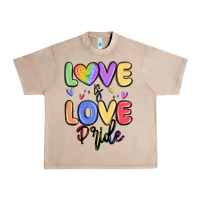 French Oak love is love pride Urban Heavy Tee - MaliasSmallBusiness