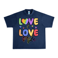 Navy love is love pride Urban Heavy Tee - MaliasSmallBusiness