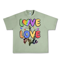 Oil Green love is love pride Urban Heavy Tee - MaliasSmallBusiness