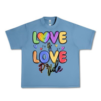 Pebble Blue love is love pride Urban Heavy Tee - MaliasSmallBusiness