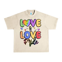Sandshell love is love pride Urban Heavy Tee - MaliasSmallBusiness