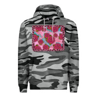 Slate Camo pink rose leopard background Premium Hoodie - JahusDesignShop