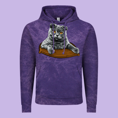 Scottish Fold Vintage Hoodie Designed By Lillyallendesigns