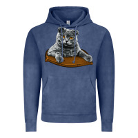 Vintage Denim Scottish Fold Vintage Hoodie - LillyAllenDesigns