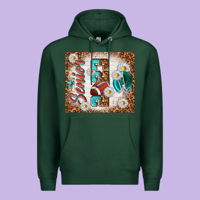 Senior 2023 Football Premium Hoodie Designed By Tumblerdesignbyshophia