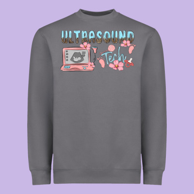 Ultrasound Tech Heavyweight Sweatshirt Designed By Maliassmallbusiness