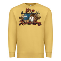 Antique Gold It's a Baseball kinda day Premium Sweatshirt - HowdyJamesFarm