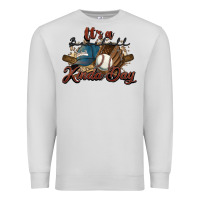 Dove Grey It's a Baseball kinda day Premium Sweatshirt - HowdyJamesFarm