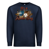 Navy It's a Baseball kinda day Premium Sweatshirt - HowdyJamesFarm