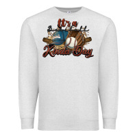 Oatmeal Heather It's a Baseball kinda day Premium Sweatshirt - HowdyJamesFarm