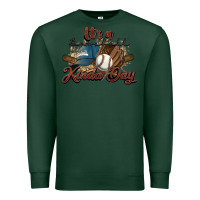 Sports Green It's a Baseball kinda day Premium Sweatshirt - HowdyJamesFarm