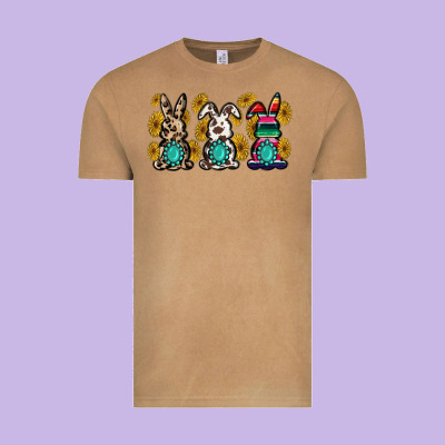 Western Bunny Vintage Tee Designed By Maliassmallbusiness
