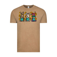 Vintage Coffee western bunny Vintage Tee - MaliasSmallBusiness