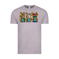 Vintage Zinc western bunny Vintage Tee - MaliasSmallBusiness