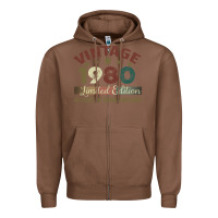 Chestnut Vintage 1980 Limited Edition 41 Years Of Being Awesome Zipper Hoodie - Bettercallsaul
