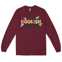 Burgundy in my bookish girlie era Long Sleeve Tee - MaliasSmallBusiness