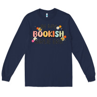 Navy in my bookish girlie era Long Sleeve Tee - MaliasSmallBusiness