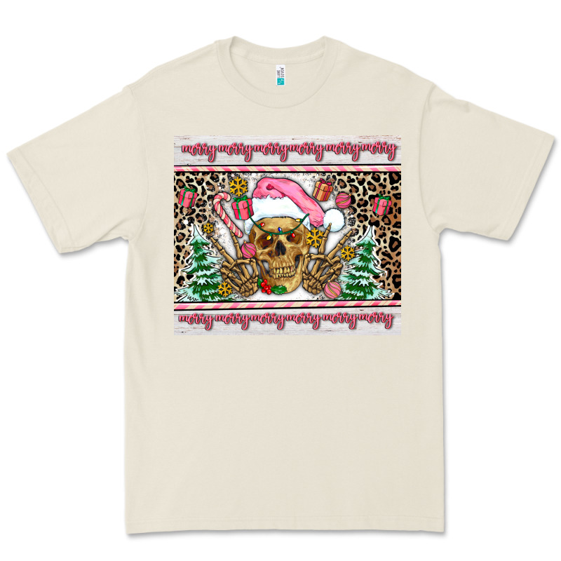Pink Skeleton  Christmas Premium Tee by AdoDesignShop | Teevron