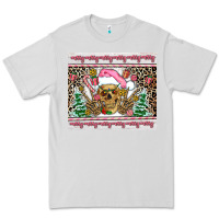 Dove Grey pink skeleton  christmas Premium Tee - AdoDesignShop
