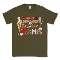 Army Green somebody's loud mouth baseball Classic Tee - JahusDesignShop