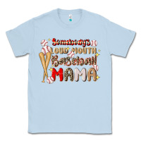 Dusty Blue somebody's loud mouth baseball Classic Tee - JahusDesignShop