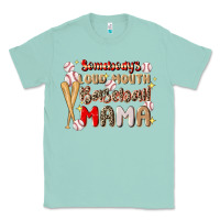 Seafoam somebody's loud mouth baseball Classic Tee - JahusDesignShop