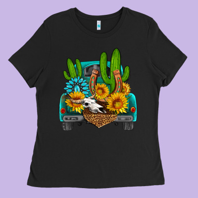 Western Truck Horseshoe Ladies Tee Designed By Hra Design Shop