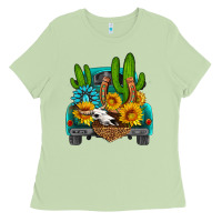 Matcha western truck Horseshoe Ladies Tee - HRA Design Shop