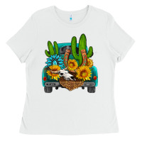 White western truck Horseshoe Ladies Tee - HRA Design Shop